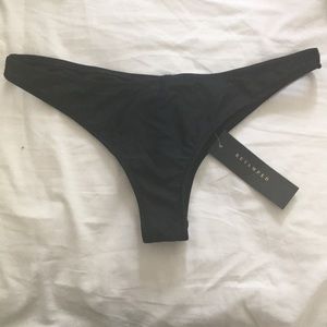 Black Cheeky Bathing Suit Bottoms
